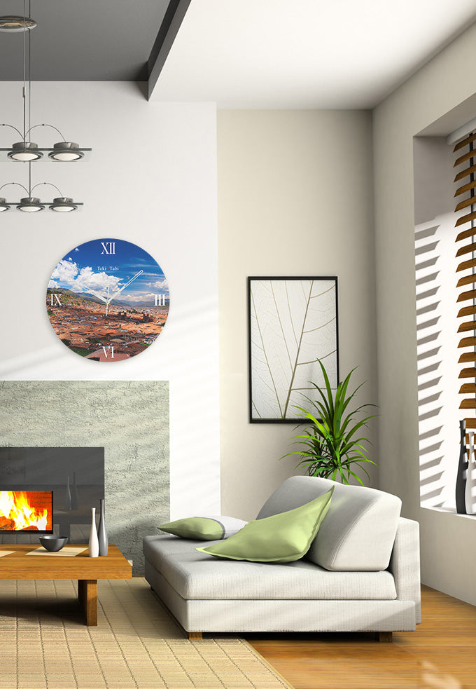 大型時計 Toki×Tabi クスコの街並み 60cm