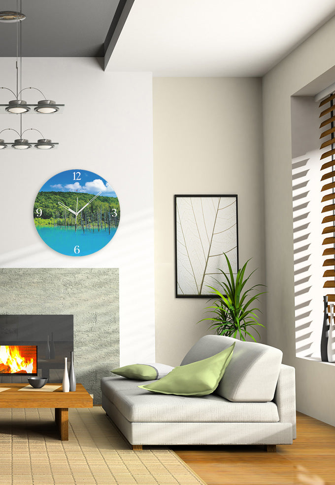 大型時計 Toki×Tabi 美瑛町 青い池 60cm