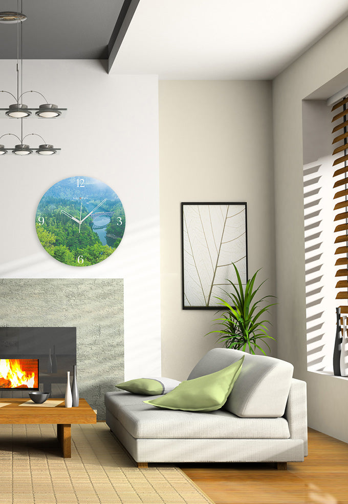 大型時計 Toki×Tabi 只見線 初夏の第一橋梁 60cm