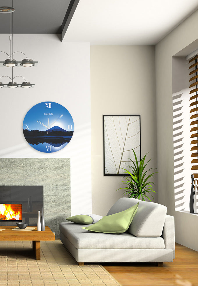 大型時計 Toki×Tabi ダブルダイヤモンド富士 60cm