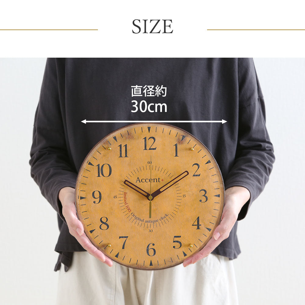 掛け時計(クオーツ) ロマーナ φ30cm