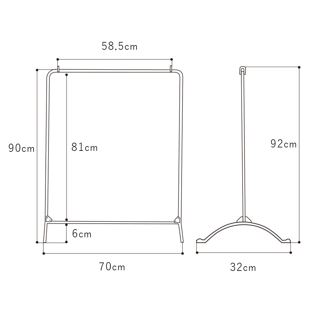 アイアンハンガーラック 『mini regia -ミニレジーア-』 ｜Accent+(