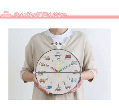 Wall Clock Working Car Children's Chemistry Series