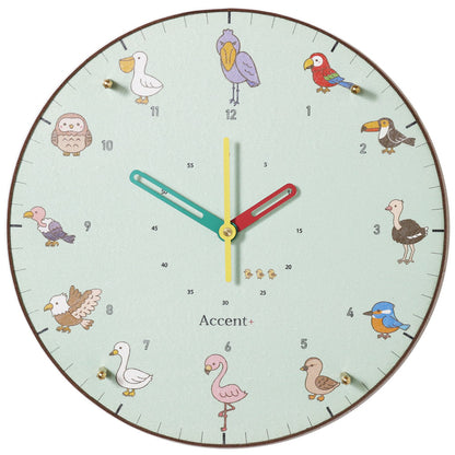 掛け時計(クオーツ) 鳥 φ30cm