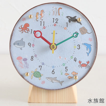掛け置き時計(クオーツ) φ14cm 『コドモのシュミシリーズ』