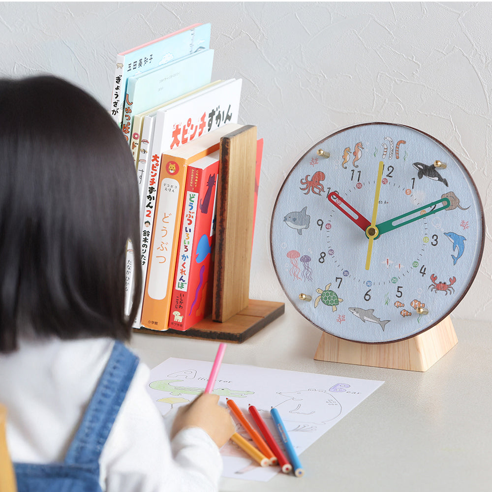 掛け置き時計(クオーツ) φ20cm 『コドモのシュミシリーズ』