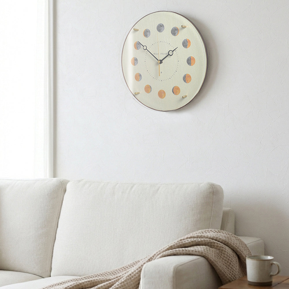 掛け時計(クオーツ) 月の満ち欠け φ30cm