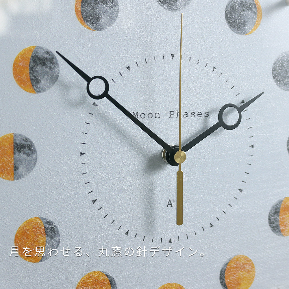 掛け時計(クオーツ) 月の満ち欠け φ30cm