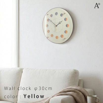 掛け時計(クオーツ) 月の満ち欠け φ30cm