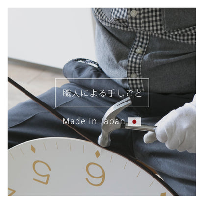 掛け時計(クオーツ) 月と地球 φ30cm