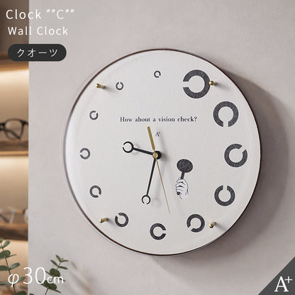 掛け時計(クオーツ) Clock "C" -クロックC- φ30cm