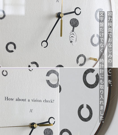 掛け時計(クオーツ) Clock "C" -クロックC- φ30cm