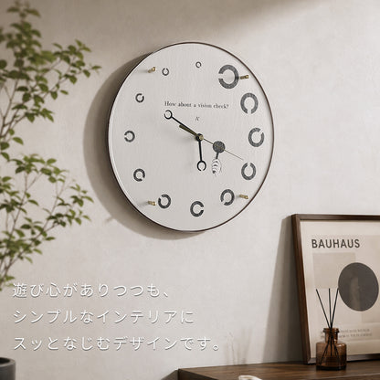 掛け時計(クオーツ) Clock "C" -クロックC- φ30cm