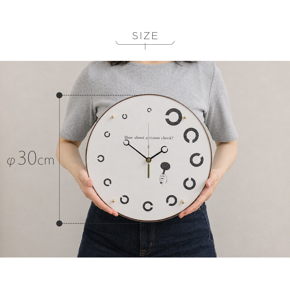 掛け時計(クオーツ) Clock "C" -クロックC- φ30cm