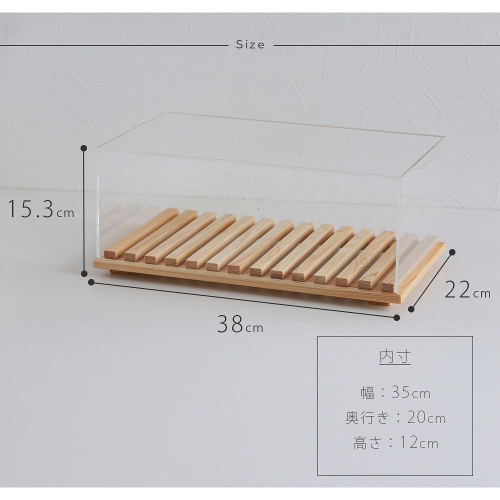 卓上 ショーケース 焼き菓子｜木製 アクリル ディスプレイケース