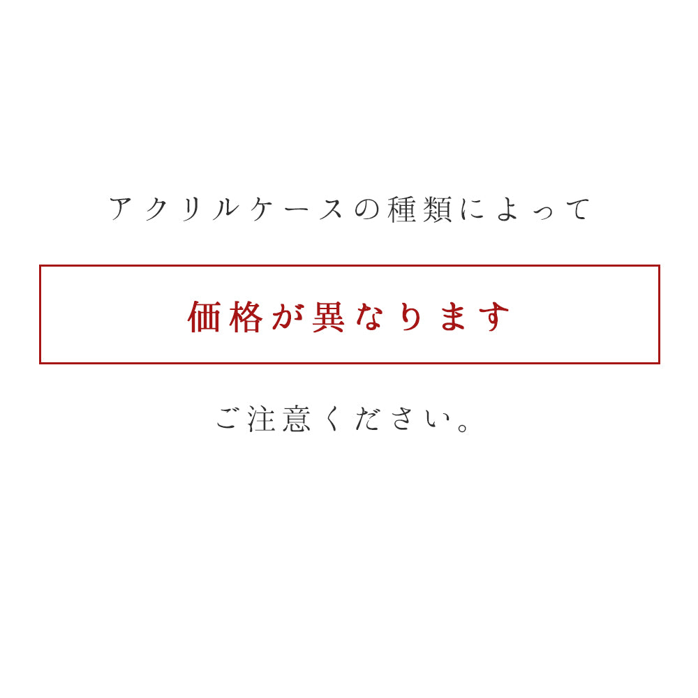 kigumi ショーケース用アクリルケース（スペアパーツ）