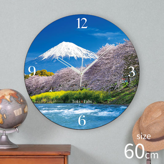 大型時計 Toki×Tabi 龍巌淵の桜 60cm