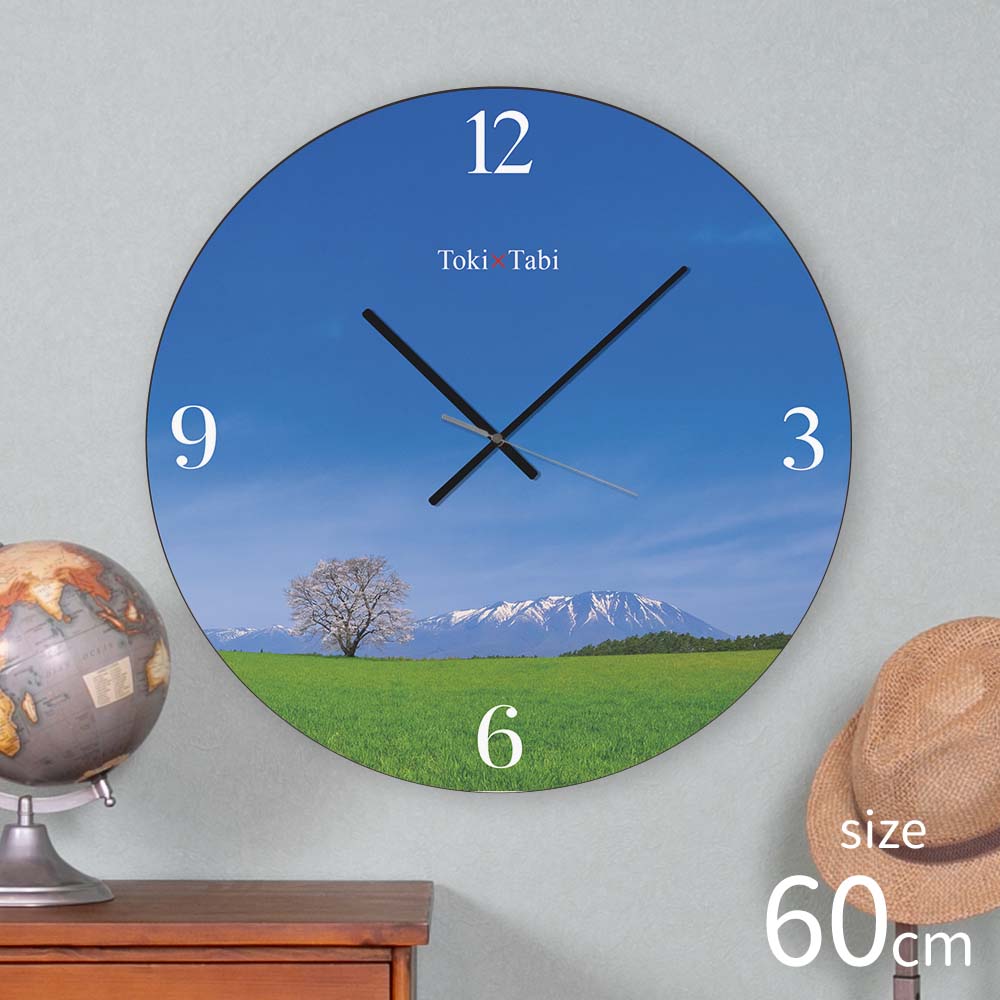 大型時計 Toki×Tabi 小岩井農場の一本桜 60cm