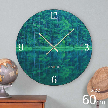 大型時計 Toki×Tabi 新緑の御射鹿池 60cm