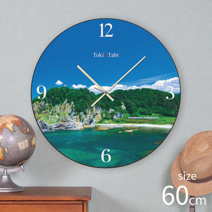 大型時計 Toki×Tabi 初夏の五能線 60cm