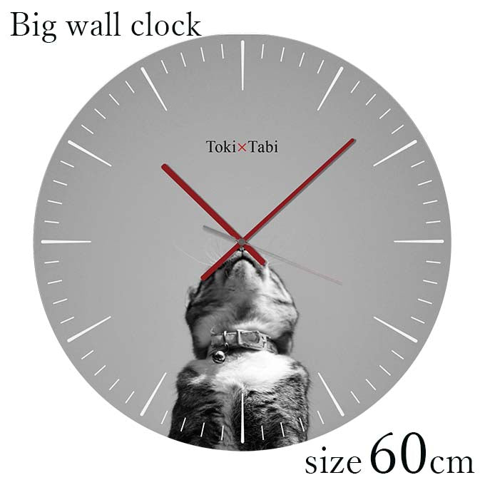 大型時計 Toki×Tabi 猫の島 60cm